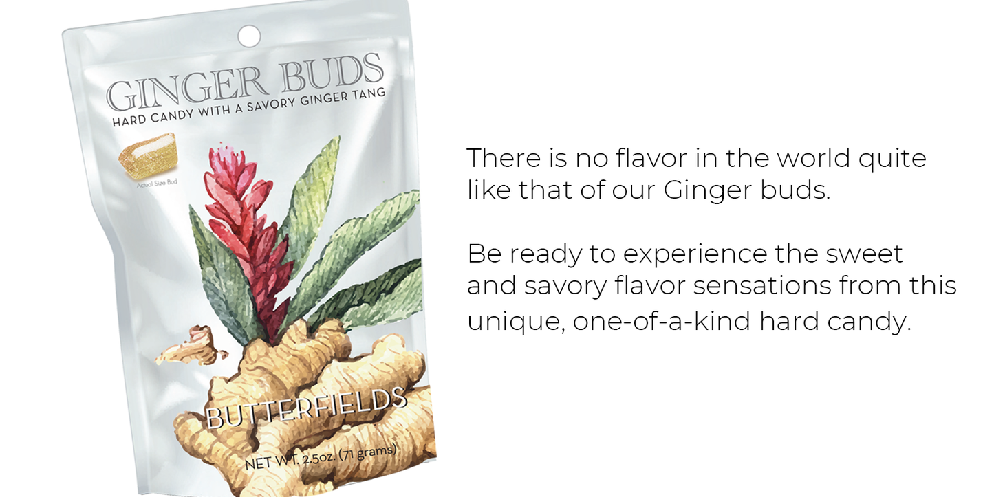GINGER BUDS 2.5 OZ Hard Candy