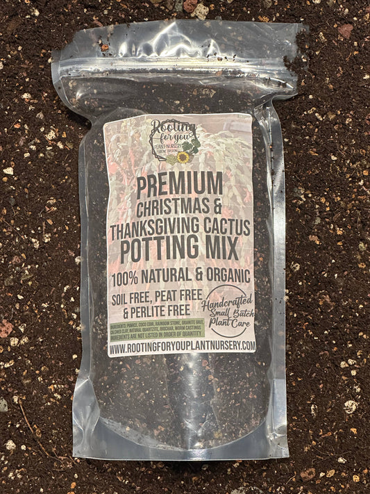 Christmas & Thanksgiving Cactus Premium Potting Mix: 1/2 Gallon