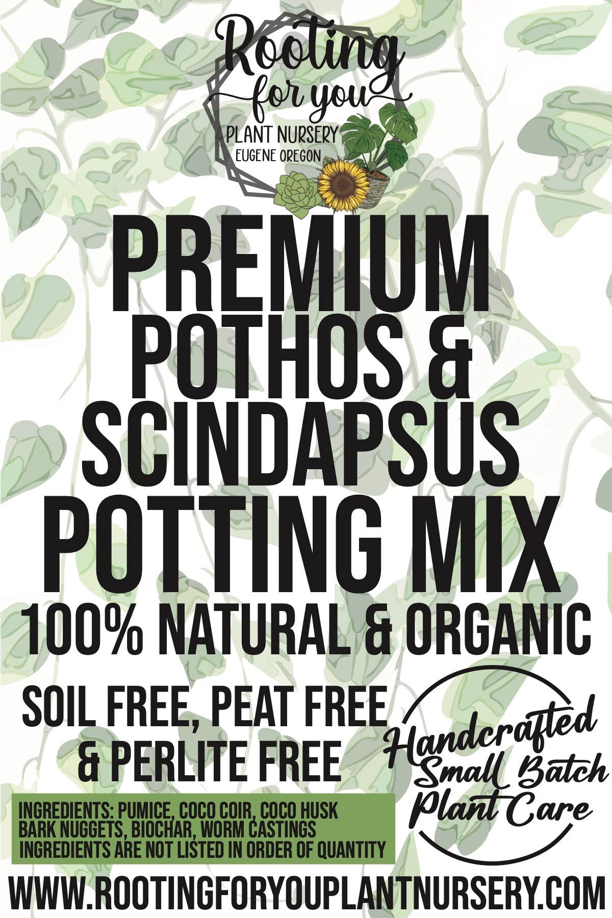POTHOS Premium Potting Mix: 1/2 Gallon