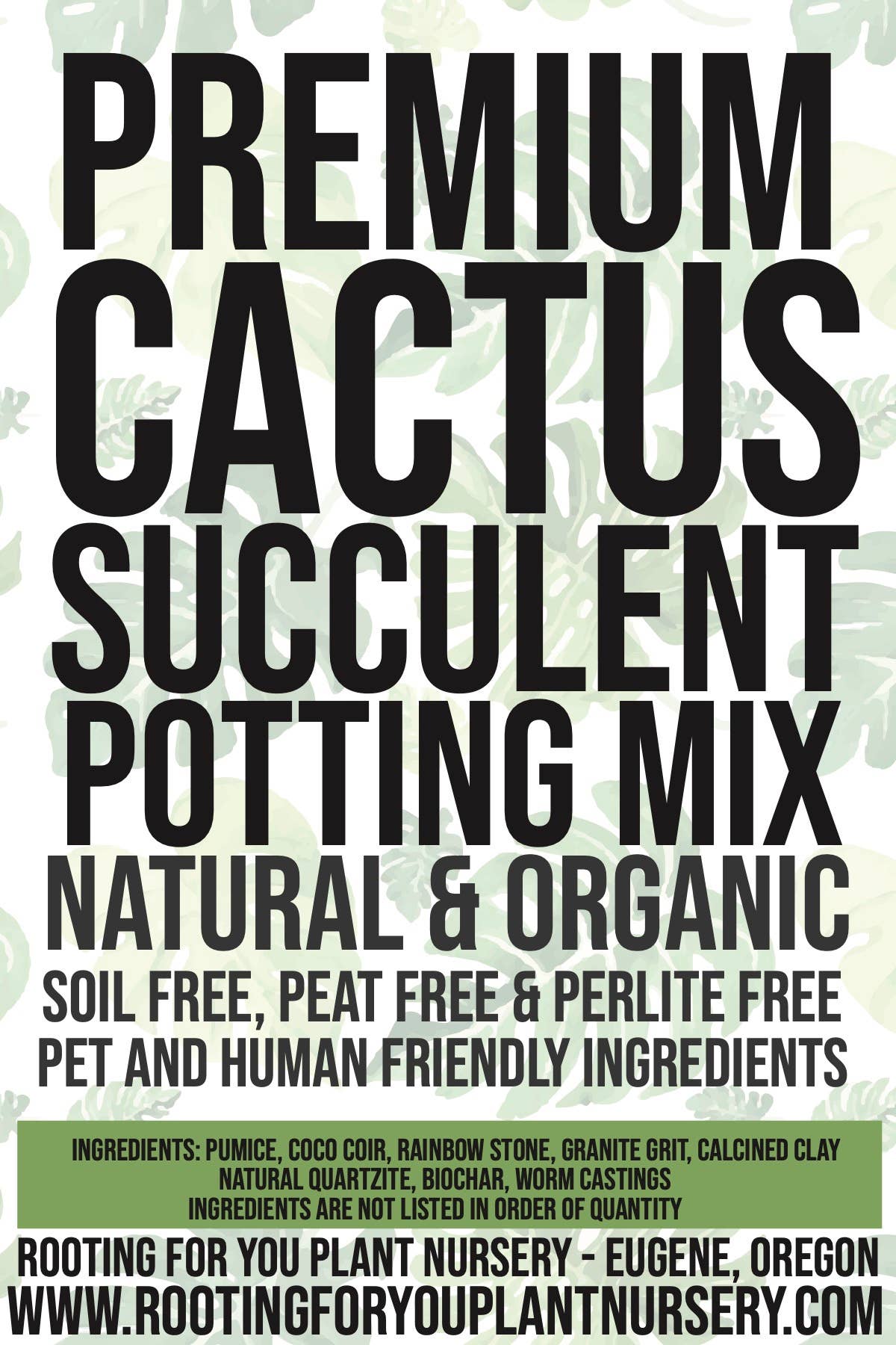 CACTUS & SUCCULENT Premium Potting Mix: 1/2 Gallon
