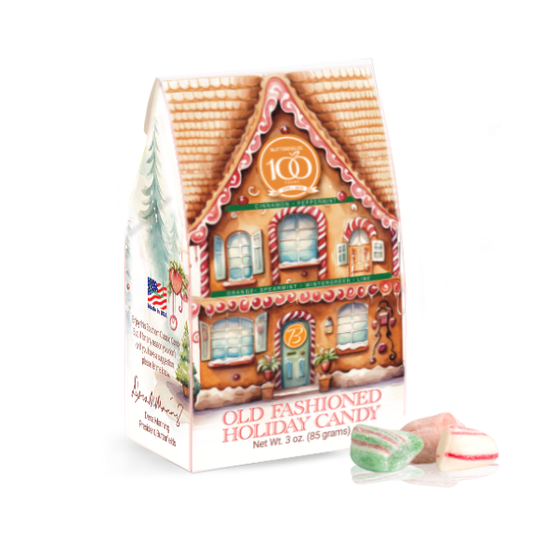 Old Fashioned Holiday Buds Candy - Gift Box: 3oz