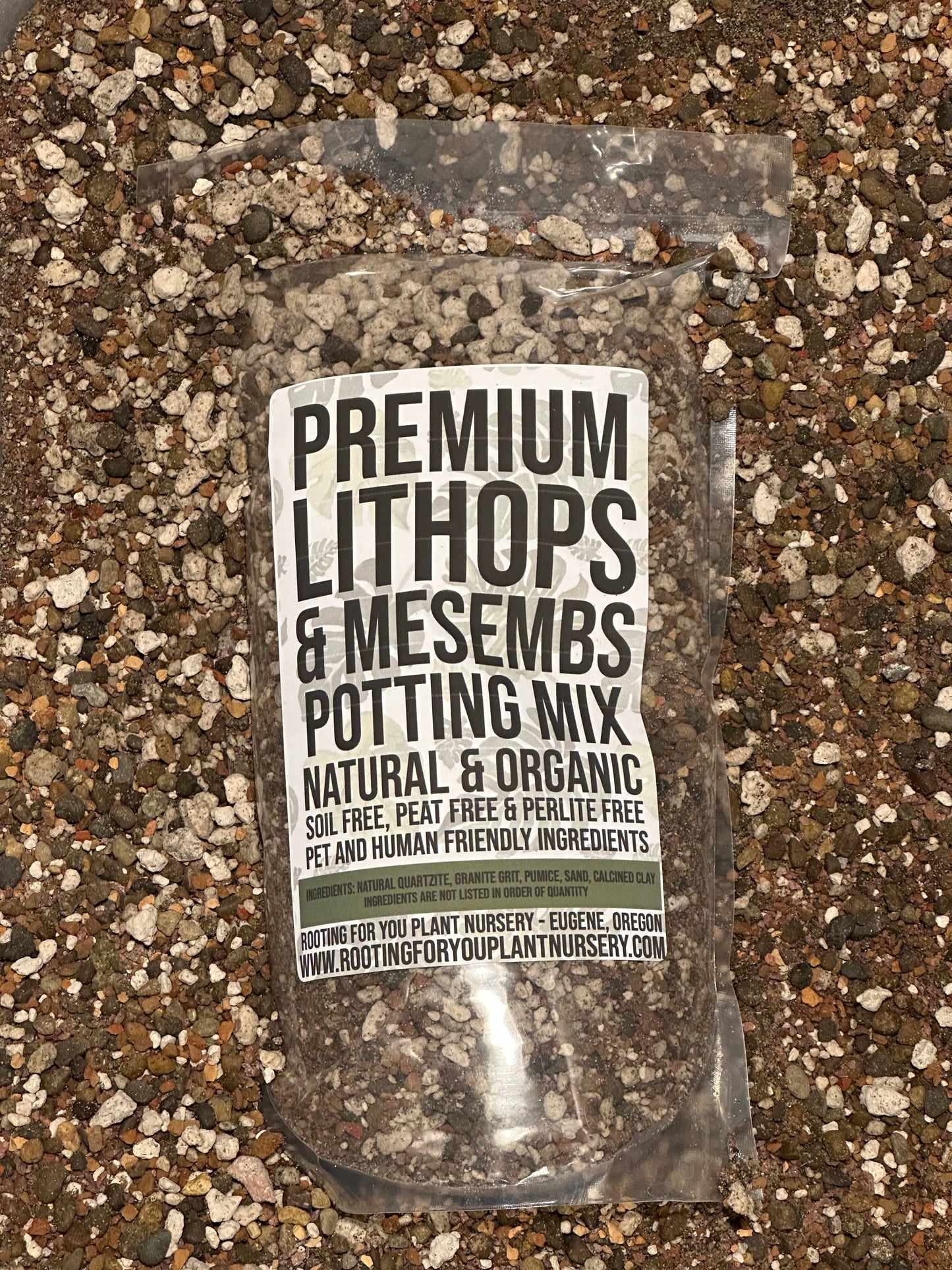 LITHOPS Living Stone Premium Potting Mix: 1/2 Gallon
