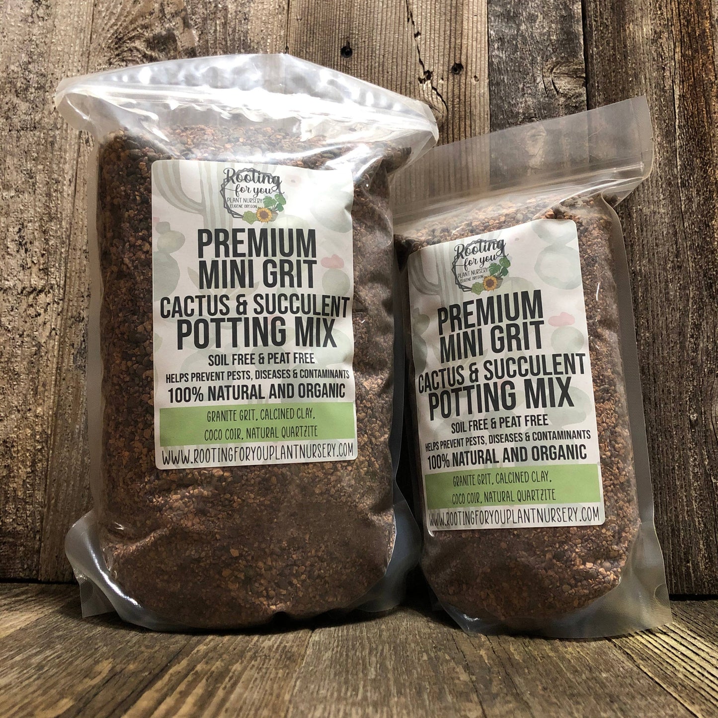 MINI GRIT Cactus & Succulent Premium Potting Mix: 1/2 Gallon