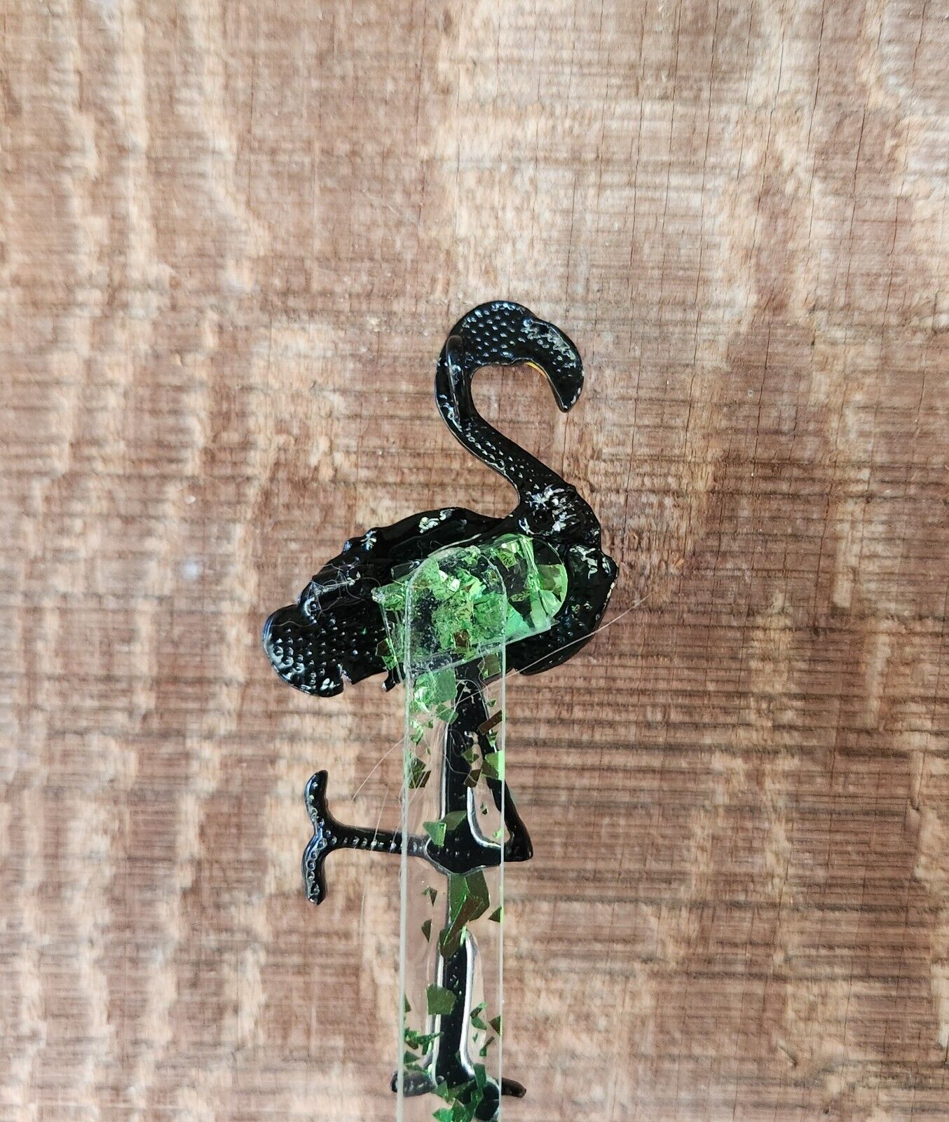 Plant Buddies-Handcrafted Dark FLAMINGO Plant / Garden Stake