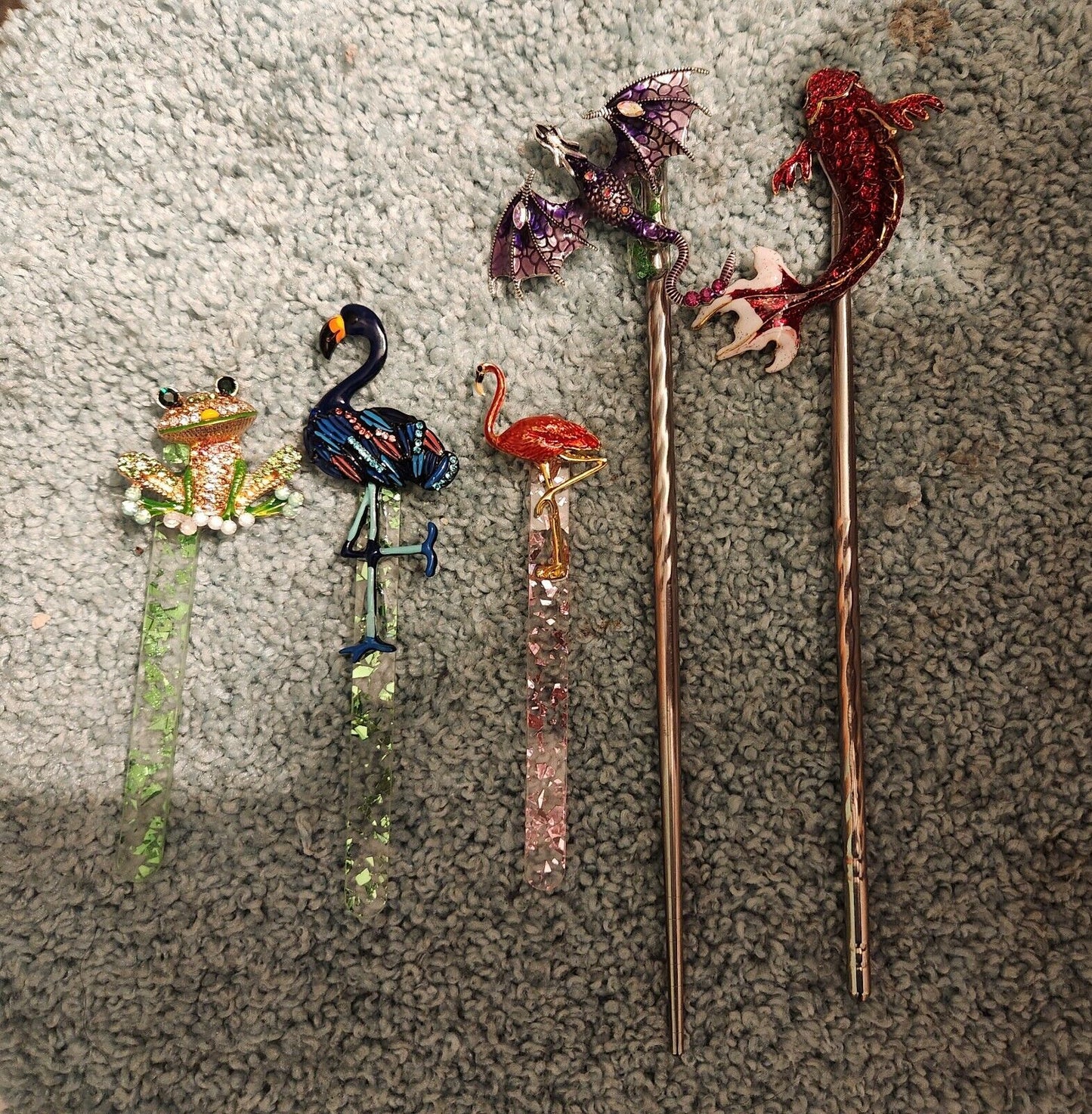 Plant Buddies-Handcrafted Pink FLAMINGO Plant / Garden Stake