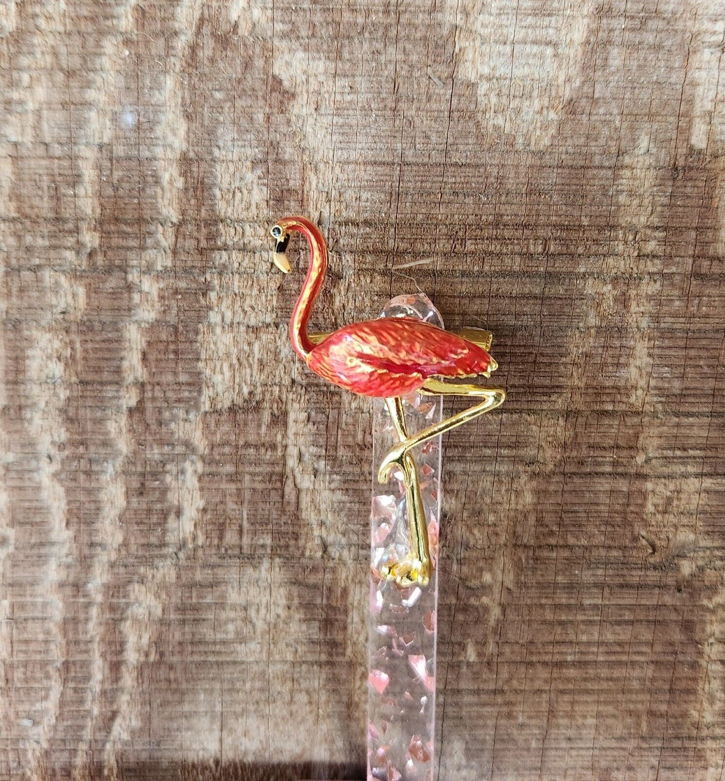 Plant Buddies-Handcrafted Pink FLAMINGO Plant / Garden Stake