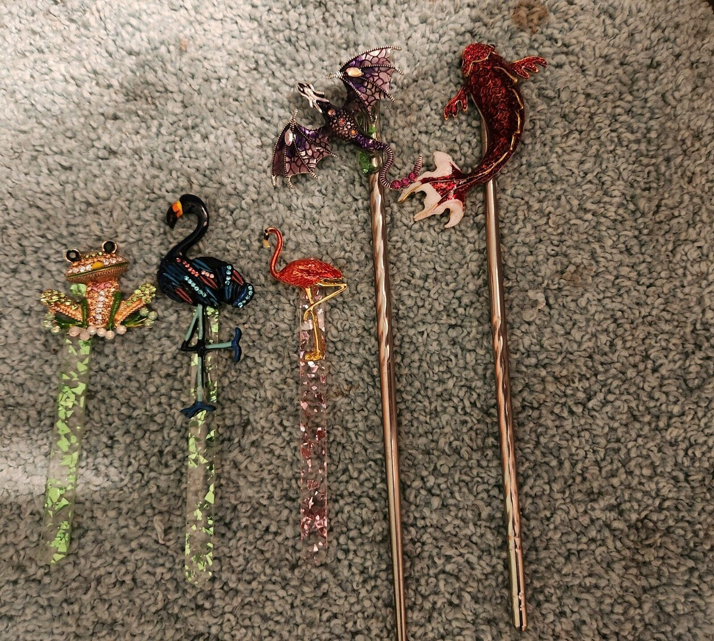 Plant Buddies-Handcrafted Pink FLAMINGO Plant / Garden Stake
