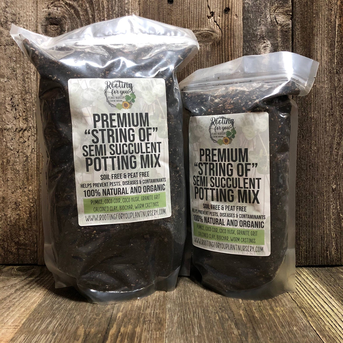 STRING OF SEMI SUCCULENT Premium Potting Mix: 1/2 Gallon
