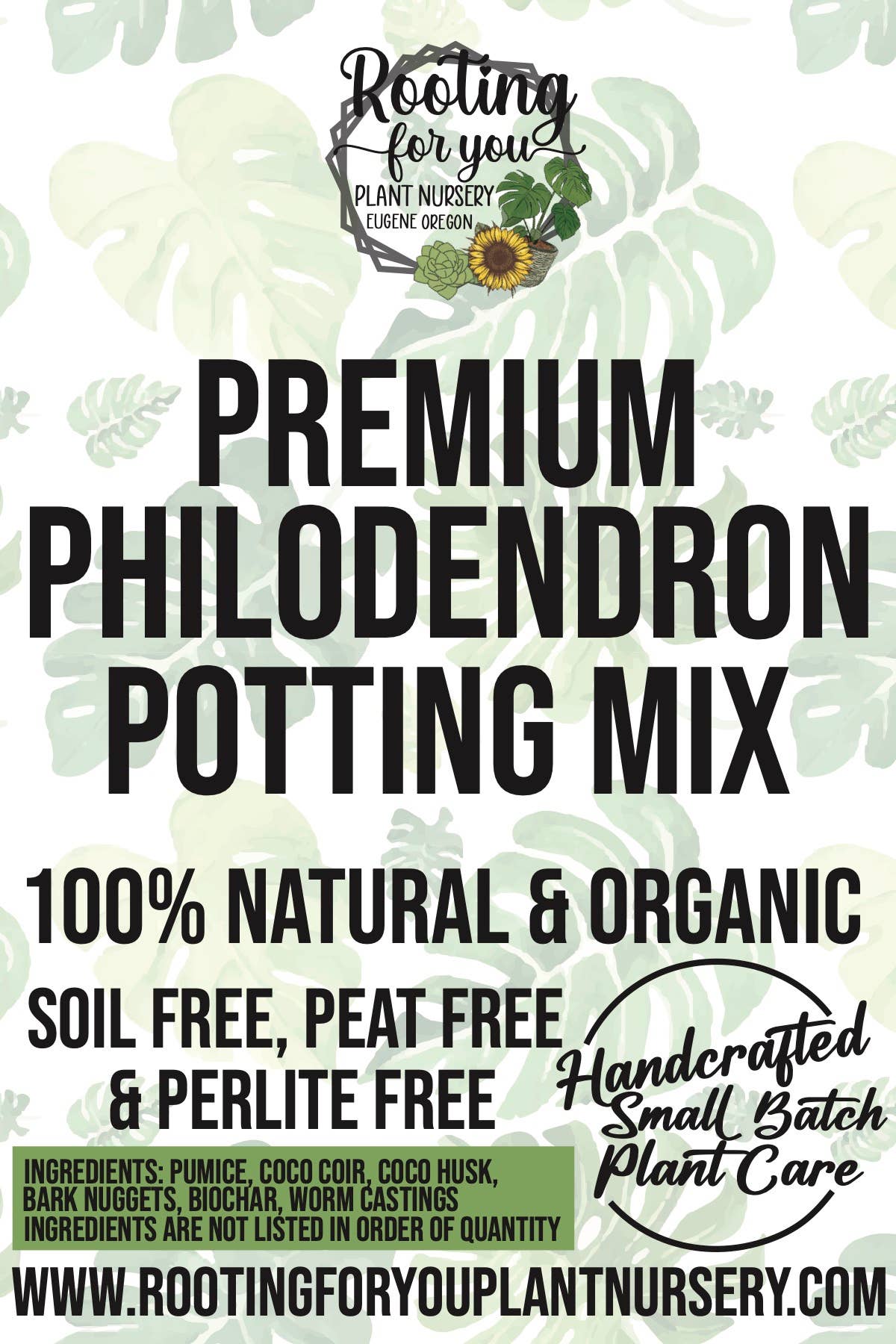 PHILODENDRON Premium Potting Mix: 1/2 Gallon