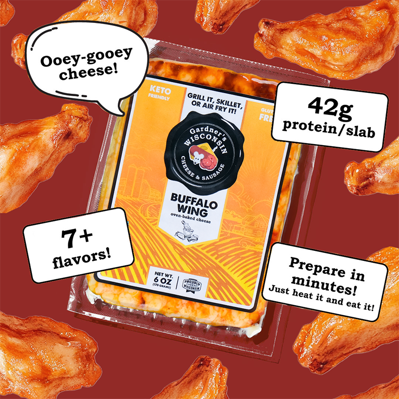 Buffalo Wing Oven-Baked Cheese