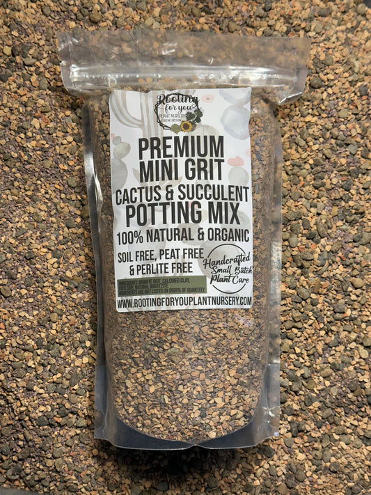 MINI GRIT Cactus & Succulent Premium Potting Mix: 1/2 Gallon