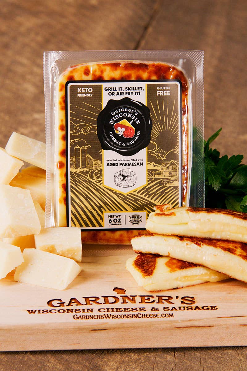 Oven-Baked Cheese filled with Aged Parmesan