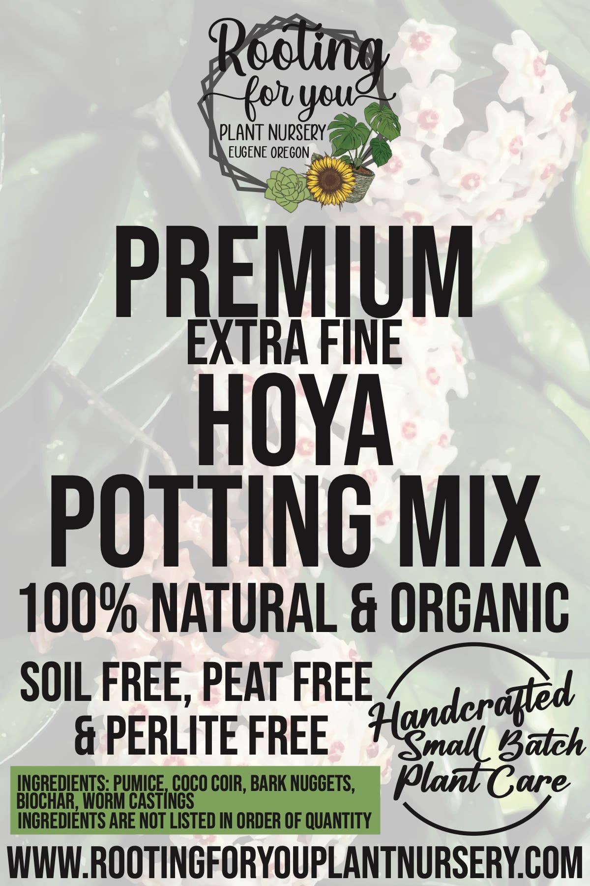 Extra Fine HOYA Premium Potting Mix: 1/2 Gallon