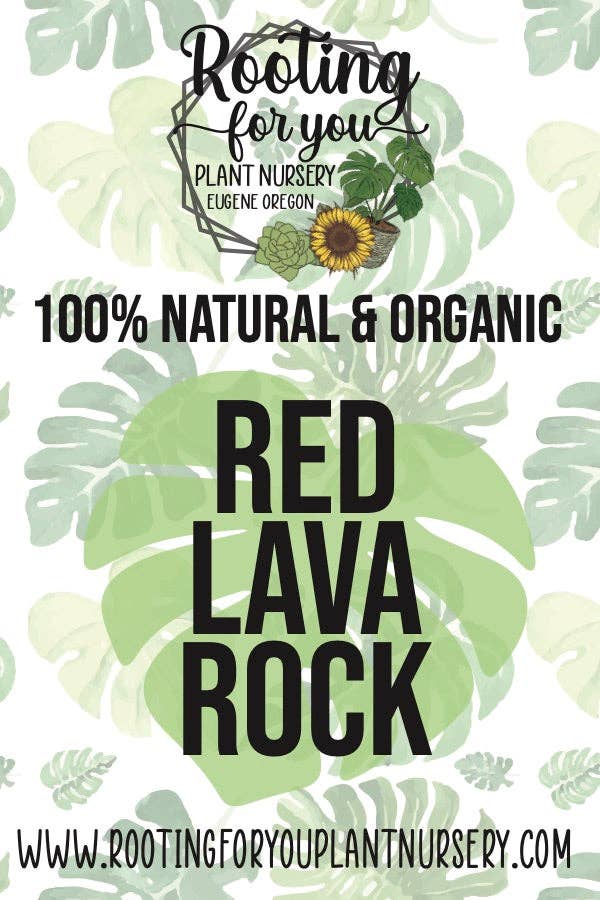 Red Lava Rock Soil Amendment 8oz Volume Resealable Bags Organic - Oregon Licensed Nursery - Measured in 8oz Volume 6x9x3 Bag: 8oz 6x9x3 Bag