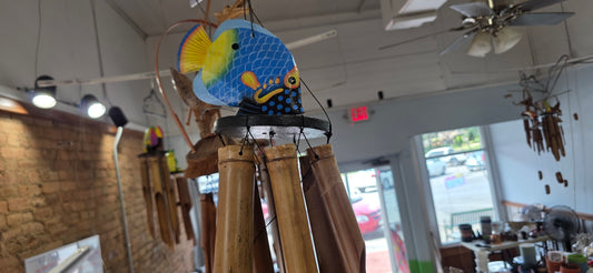 FISH design 2 Bamboo Wind Chimes